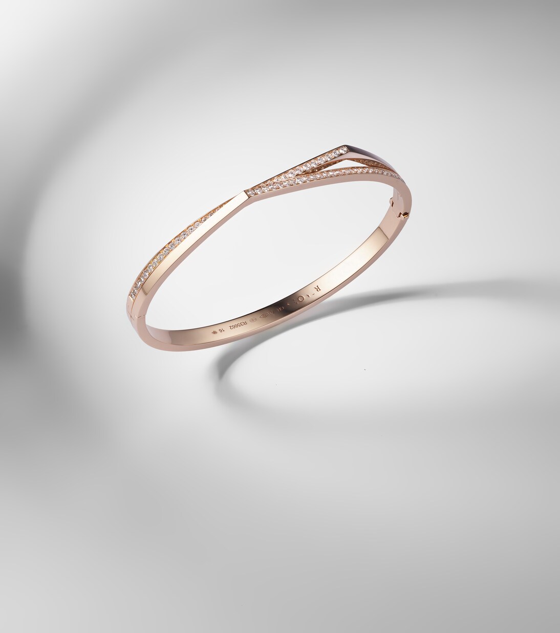 Pulsera Antifer de oro rosa de 18 ct con diamantes | Repossi