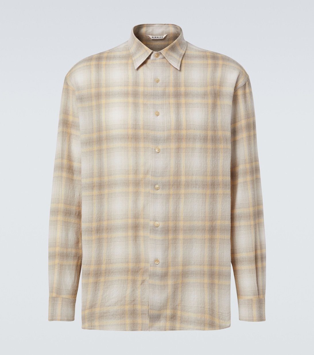 Plaid wool shirt | Auralee