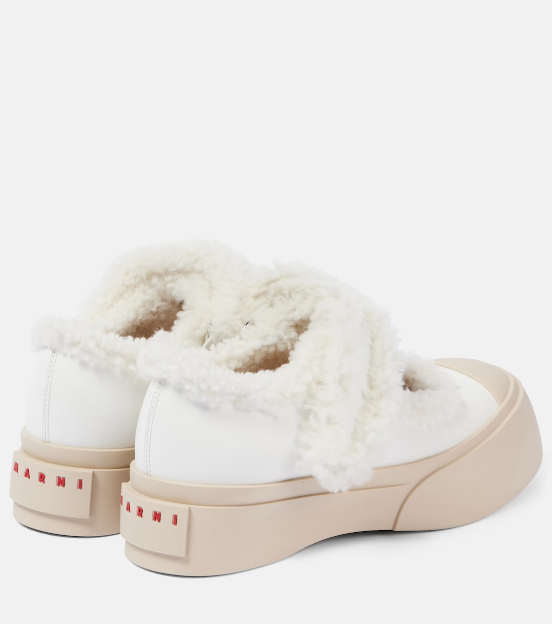 Baskets Pablo en cuir et shearling | Marni