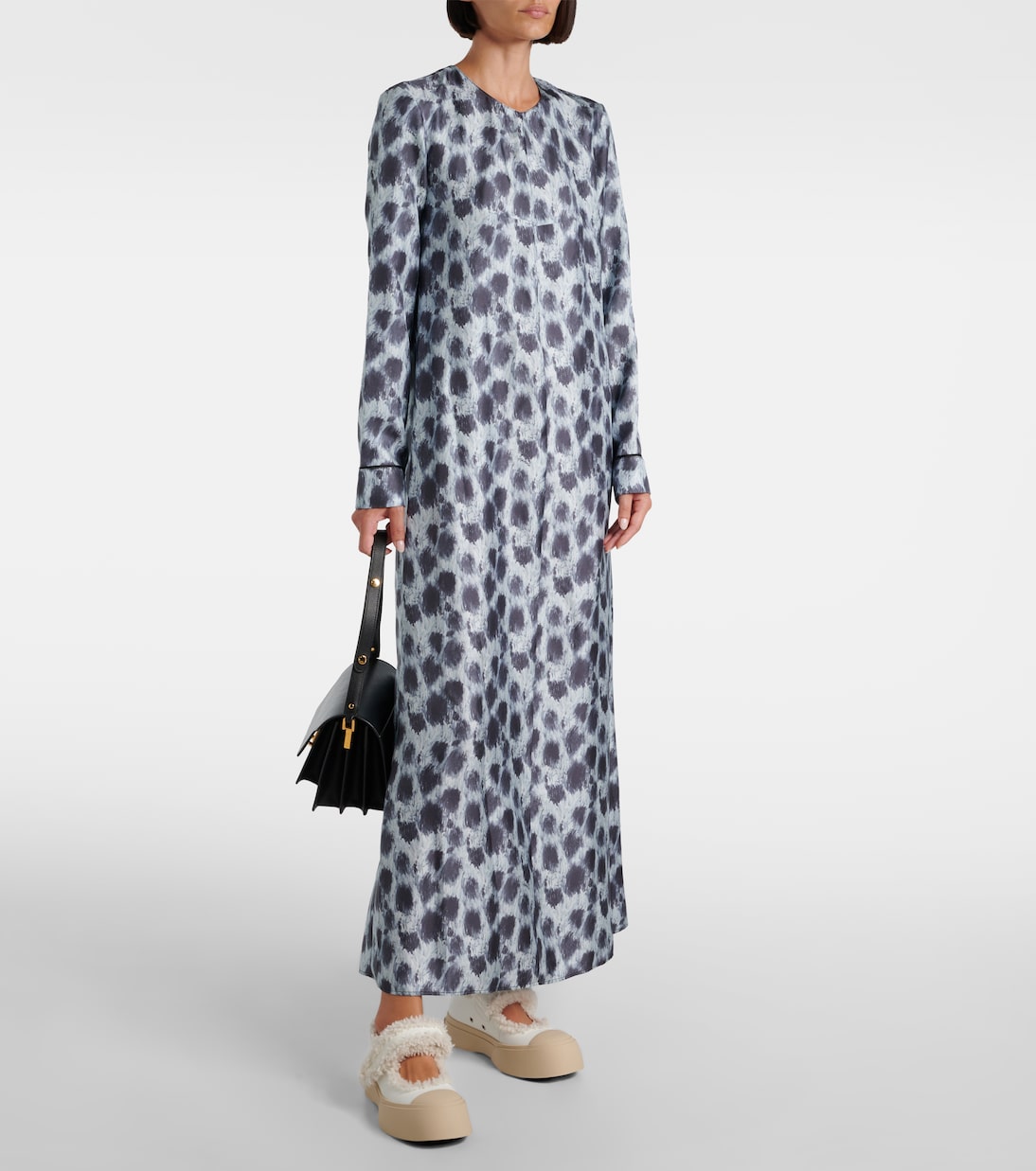 Baskets Pablo en cuir et shearling | Marni