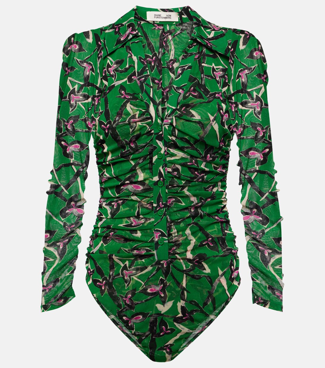 Bedruckter Body Giorgi aus Mesh | Diane von Furstenberg