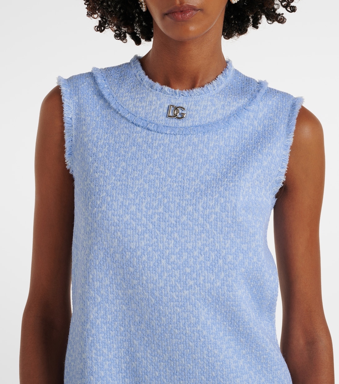 DG wool-blend tweed minidress | Dolce&Gabbana