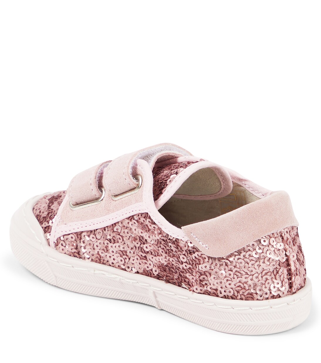 Villas sequined leather-trimmed sneakers | PèPè