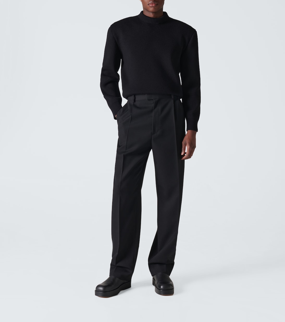 Wool twill straight pants | Bottega Veneta
