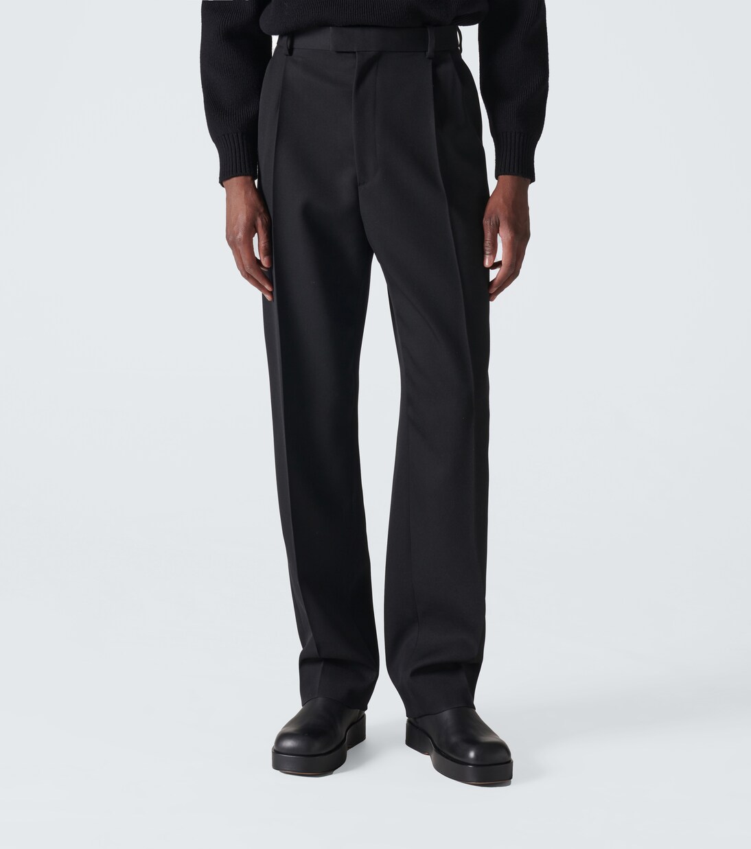 Wool twill straight pants | Bottega Veneta