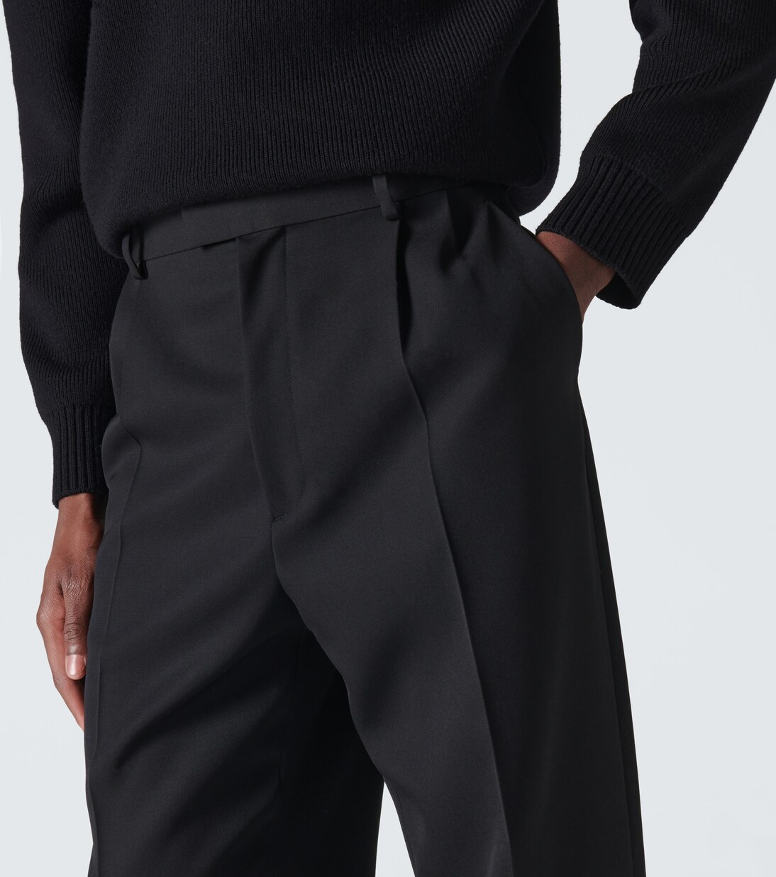 Wool twill straight pants | Bottega Veneta