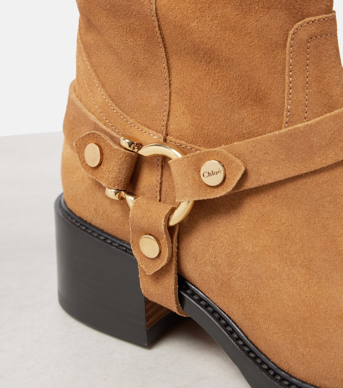 Dakota suede biker boots | Chloé