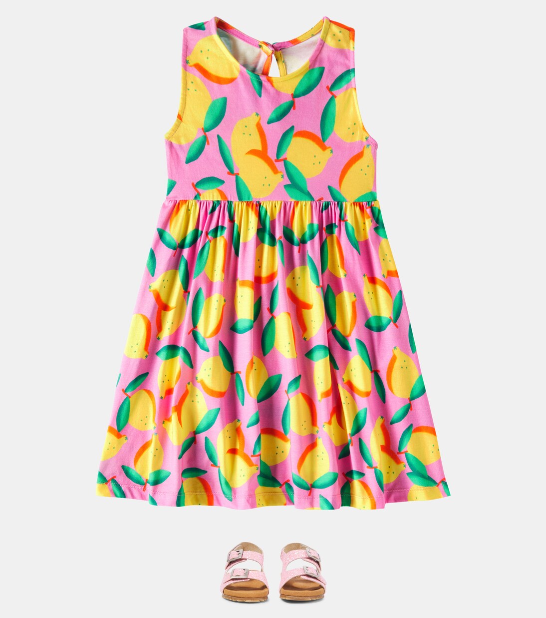 Malha Limoeiro printed cotton dress | Fábula