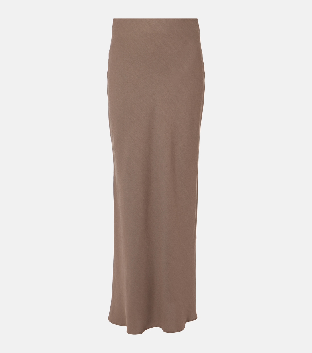 High-rise twill maxi skirt | Brunello Cucinelli