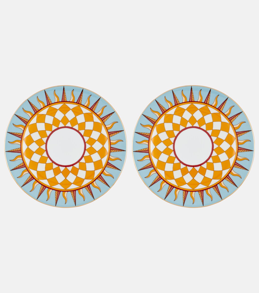 Ra set of 2 porcelain dessert plates | La DoubleJ