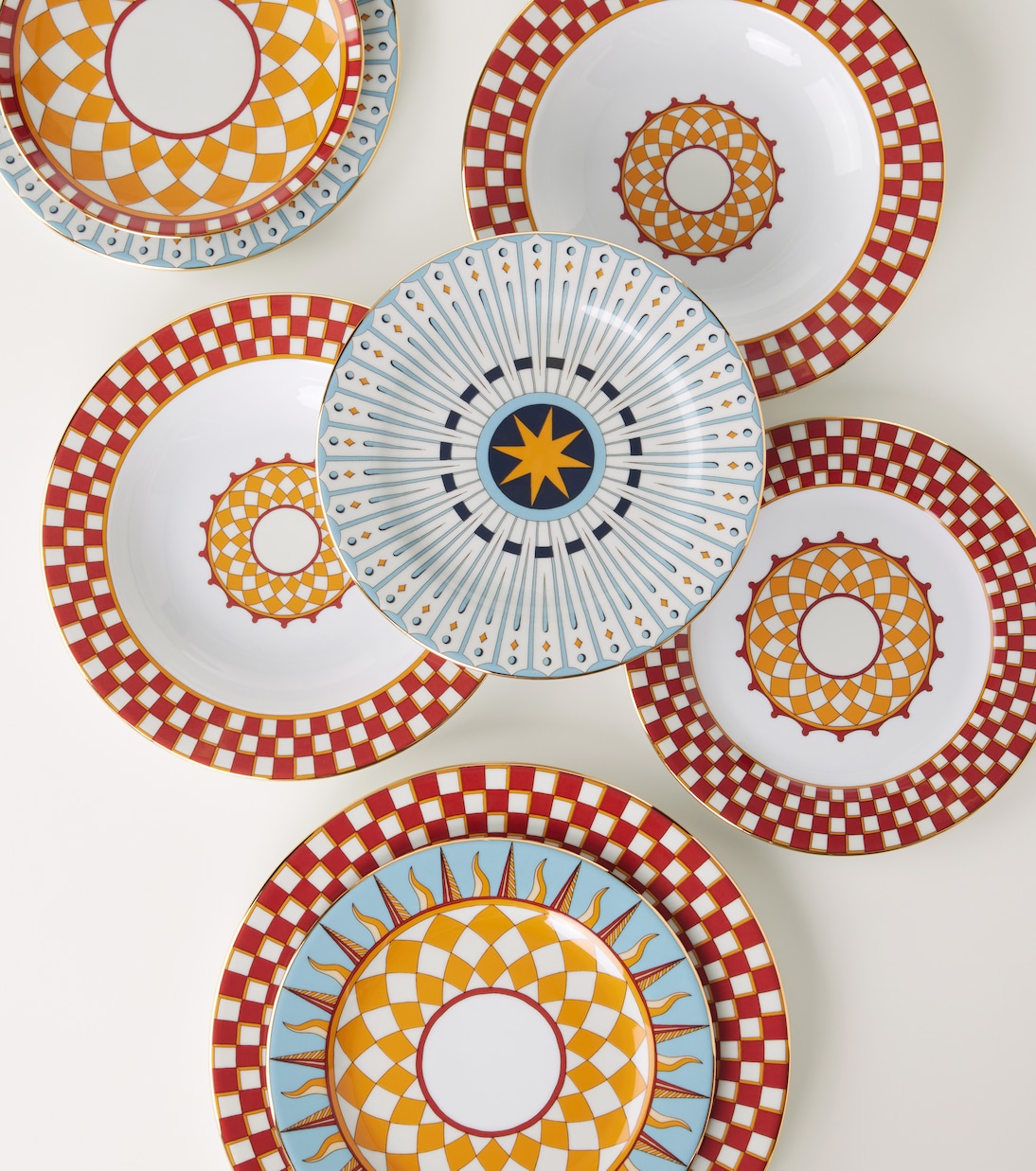 Ra set of 2 porcelain dessert plates | La DoubleJ