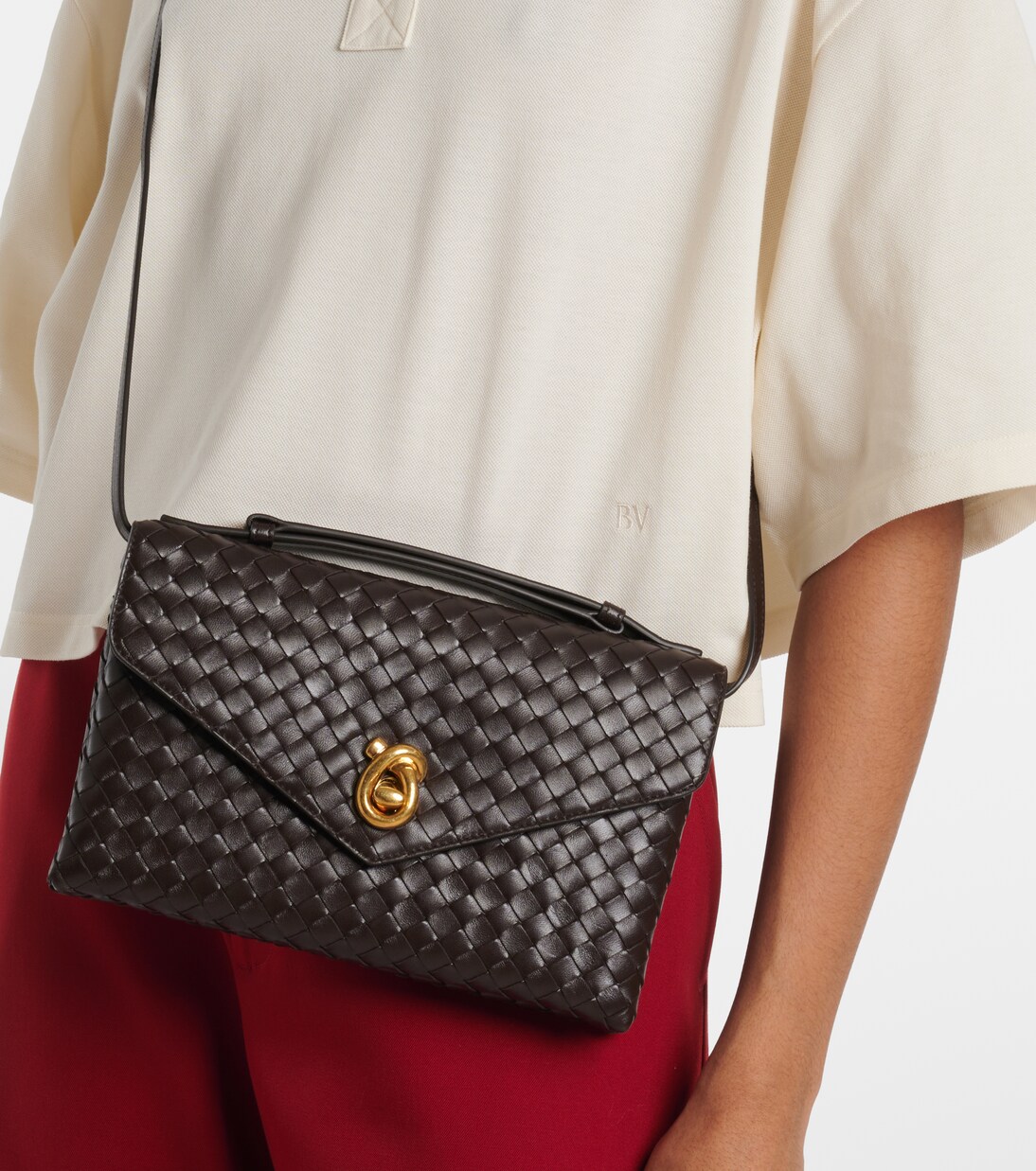 Schultertasche Knot Lock aus Leder | Bottega Veneta