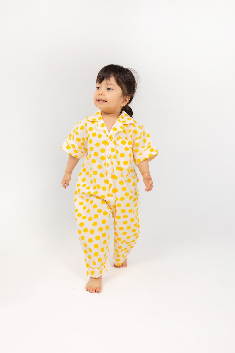 Baby Sun cotton jumpsuit | Tinycottons