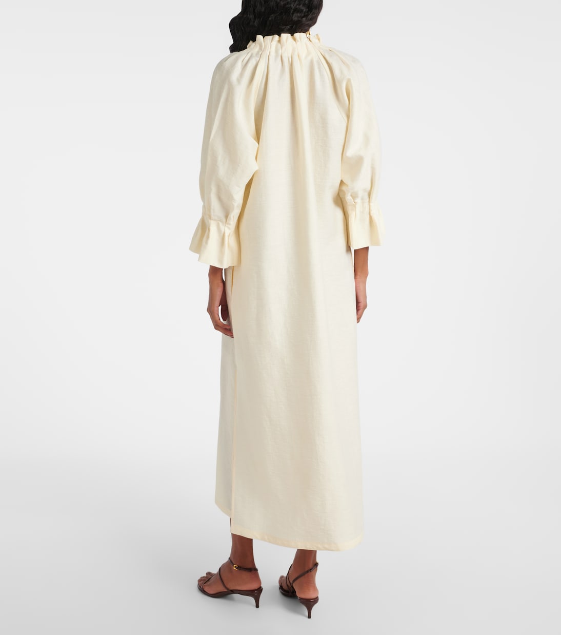 Robe longue Jene en lin et soie mélangés | Max Mara
