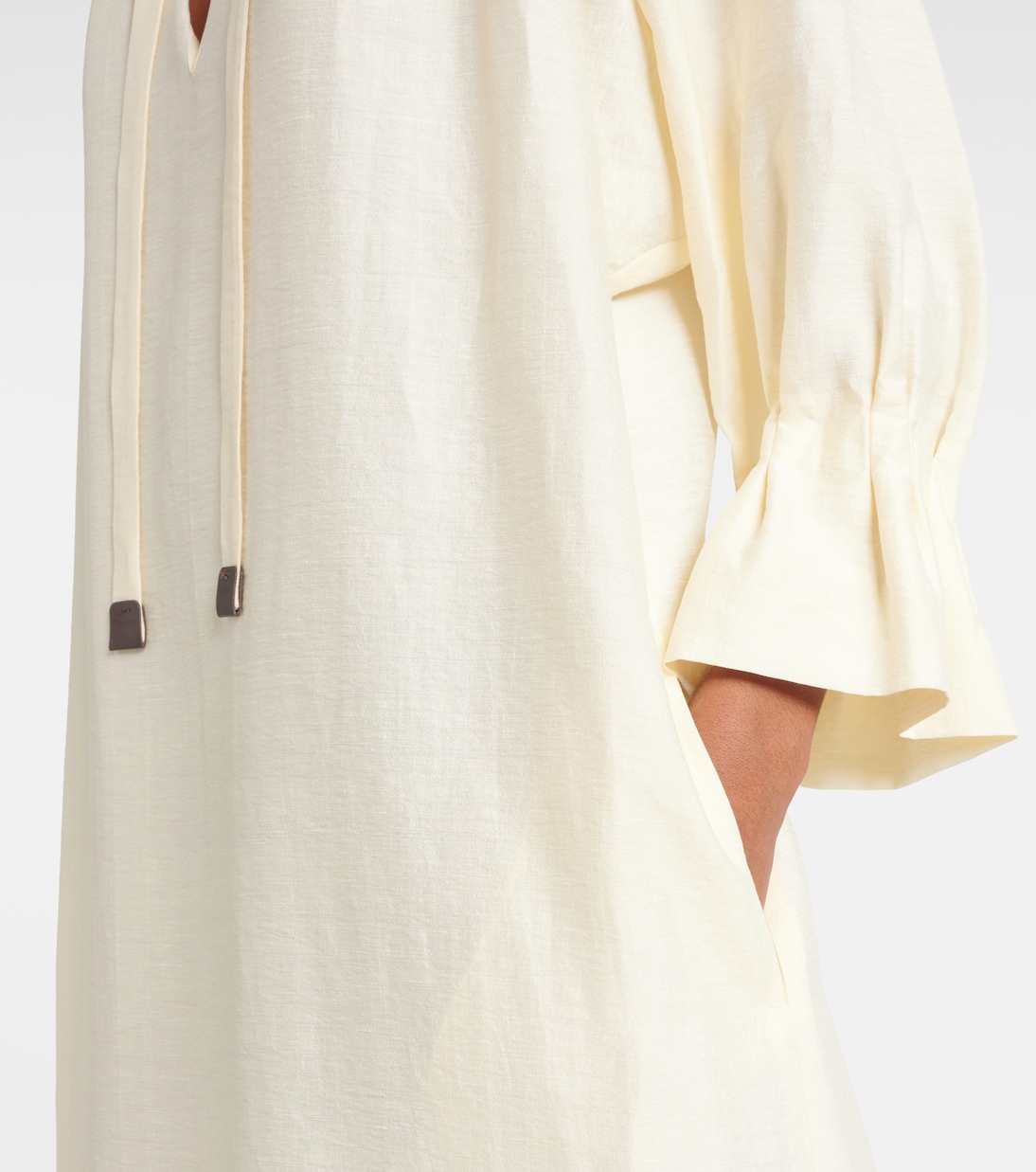 Robe longue Jene en lin et soie mélangés | Max Mara