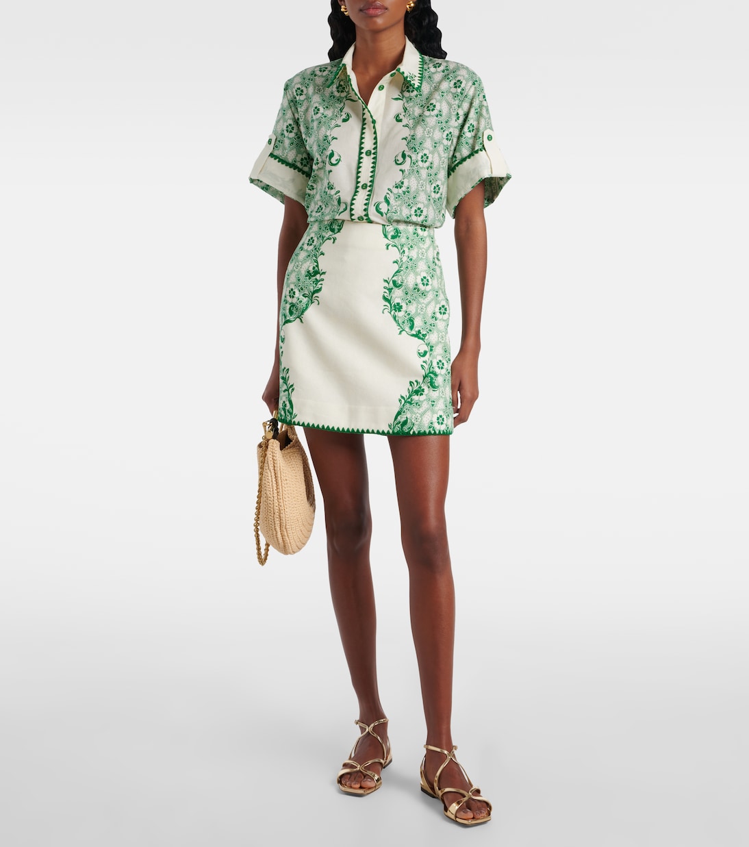 Minirock aus Leinen und Baumwolle | Alémais