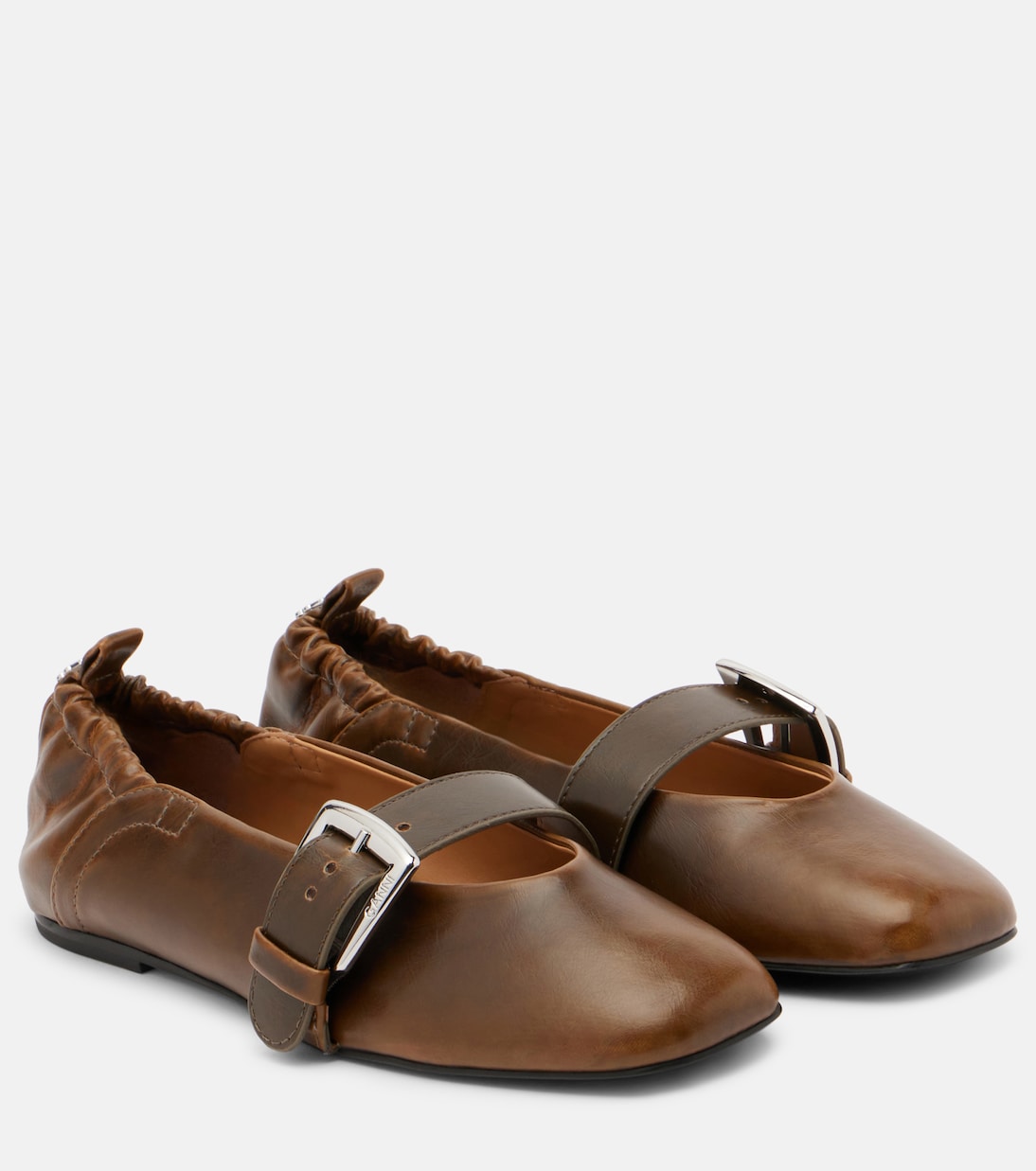 Butterfly Mary Jane flats | Ganni