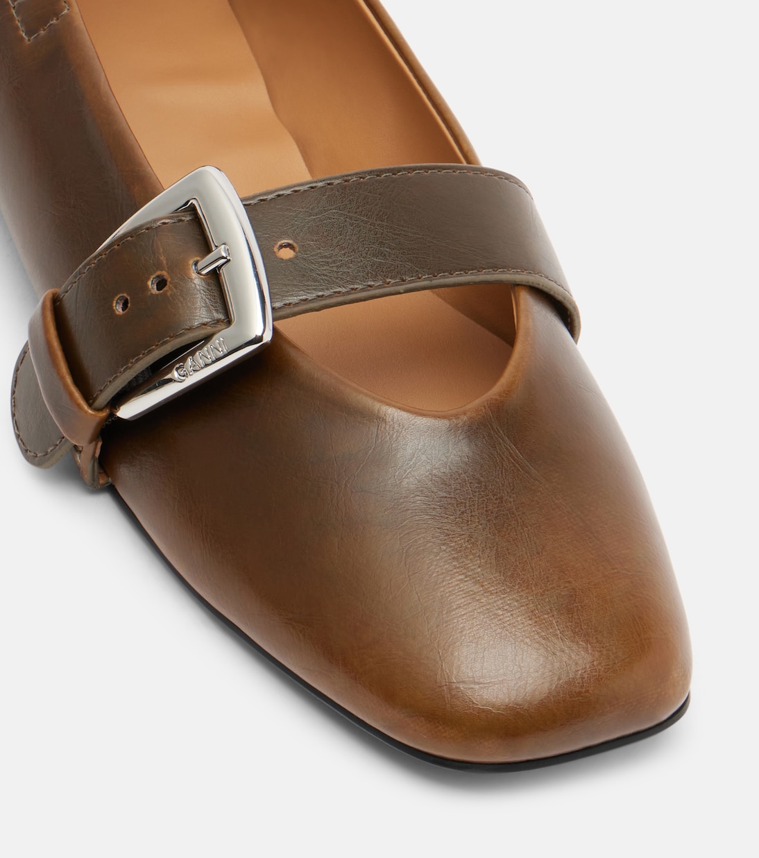 Butterfly Mary Jane flats | Ganni