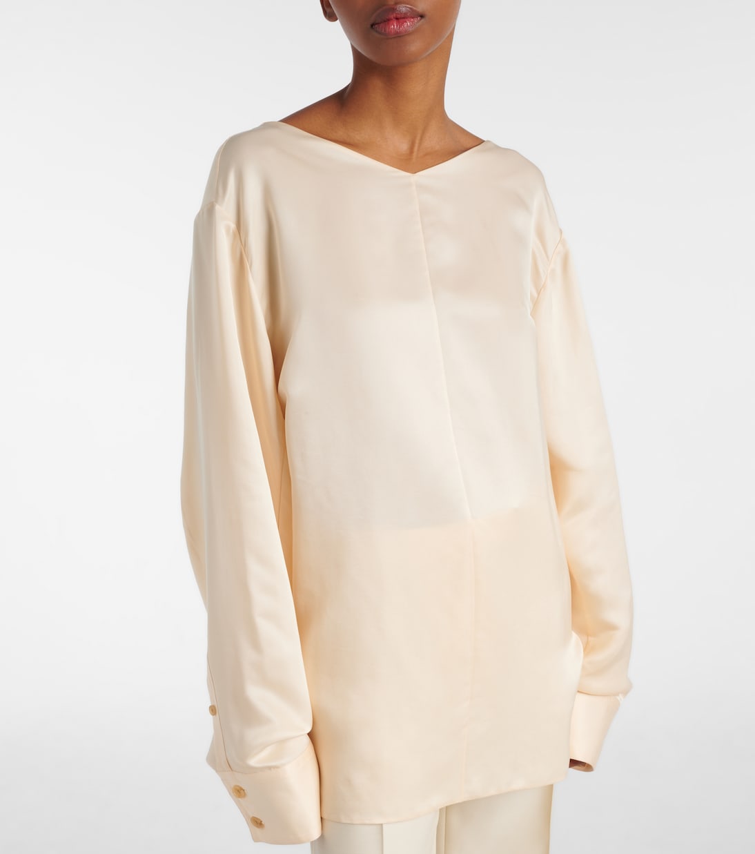 Top Durion aus Satin | Khaite