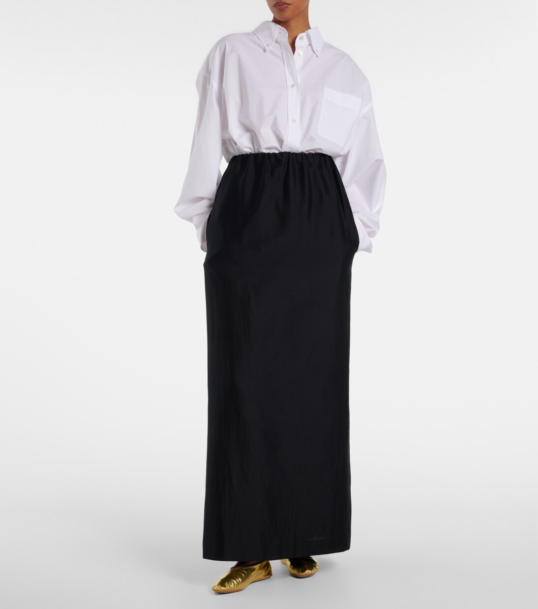 Stella metallic leather ballet flats | The Row