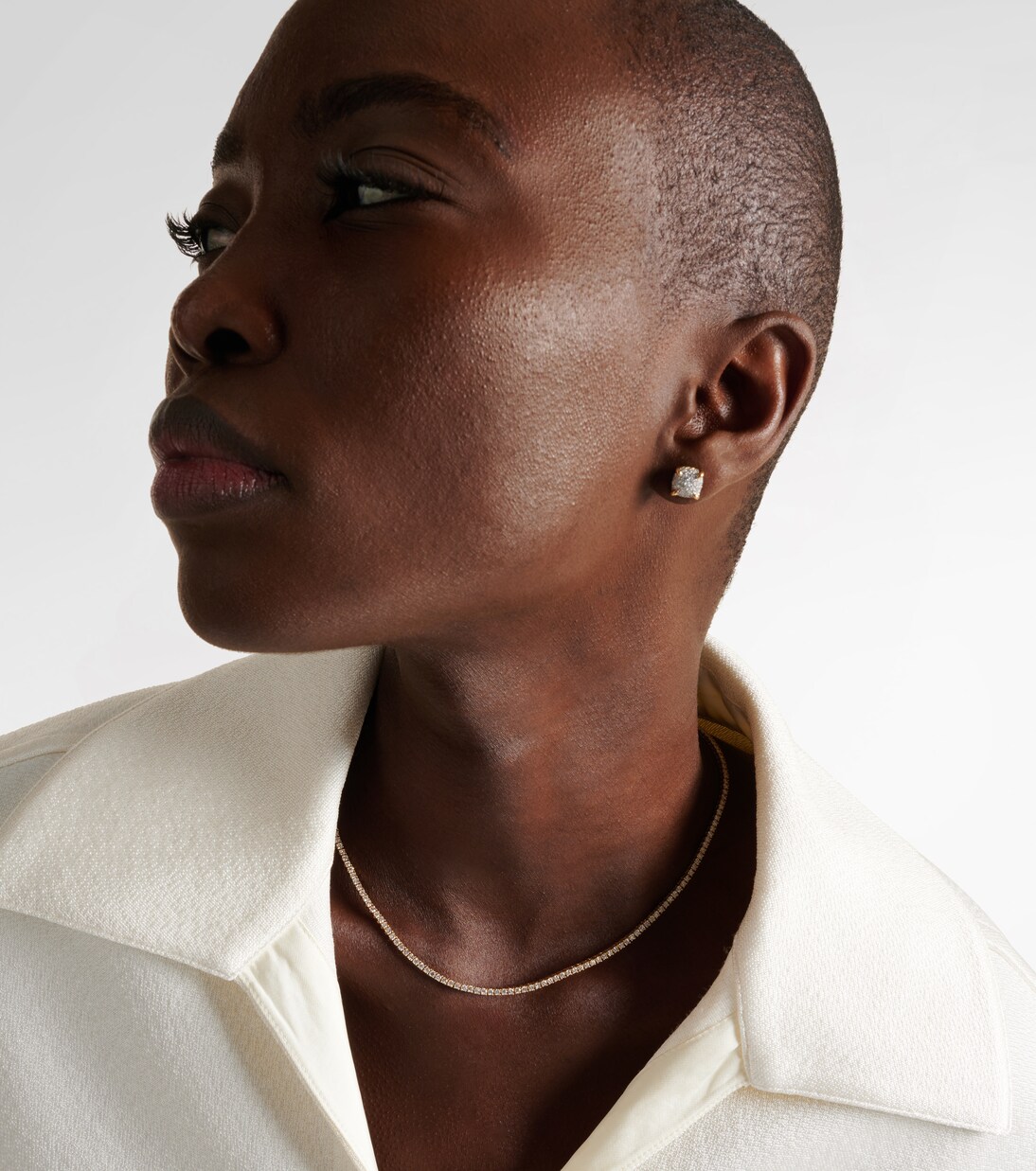 Choker Hepburn in oro 18kt con diamanti | Anita Ko