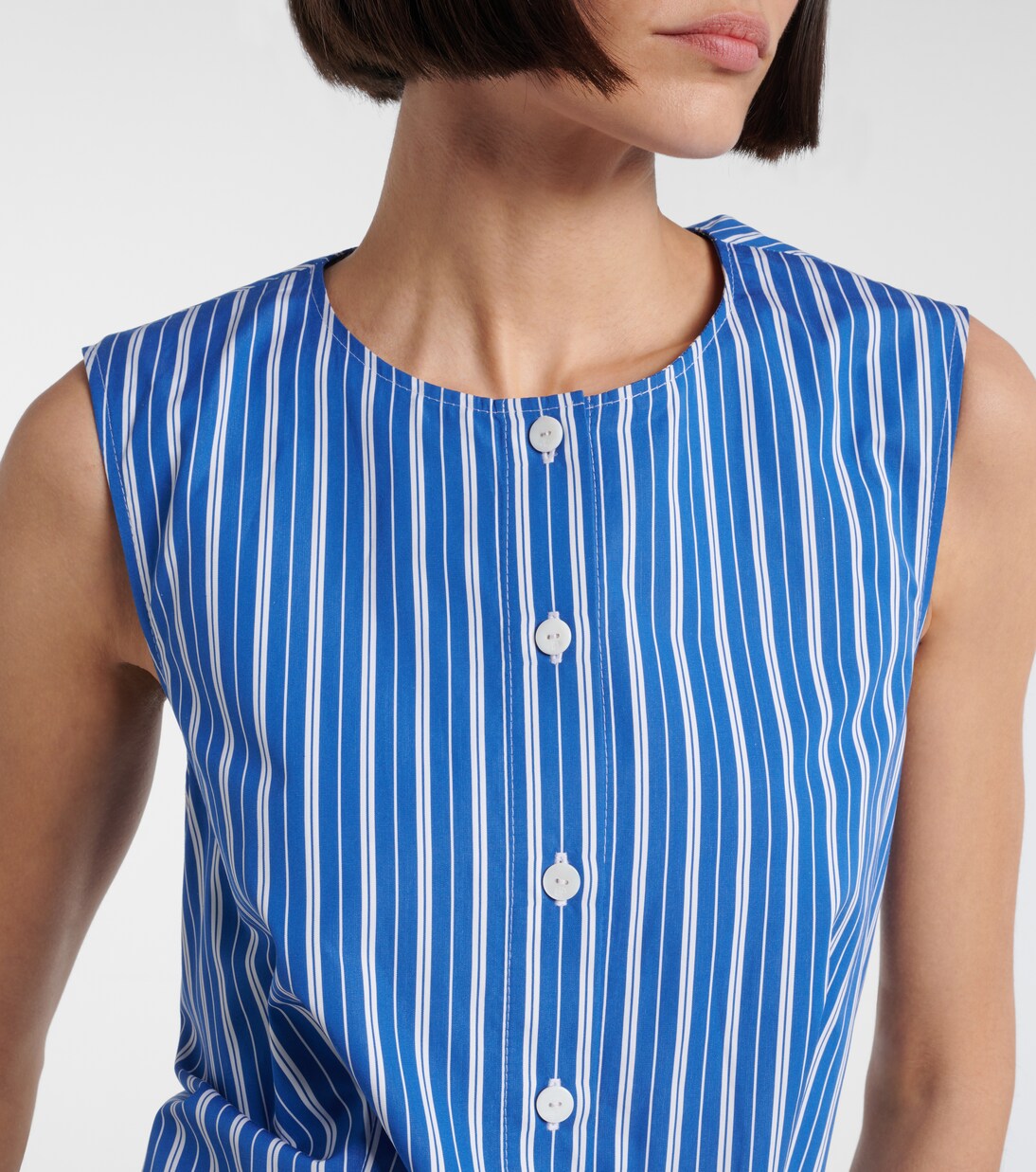 Robe chemise rayée en coton | Patou