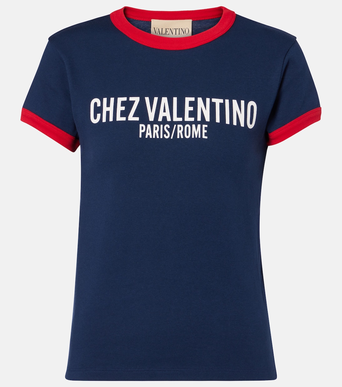 T-Shirt Chez Valentino aus Baumwoll-Jersey | Valentino
