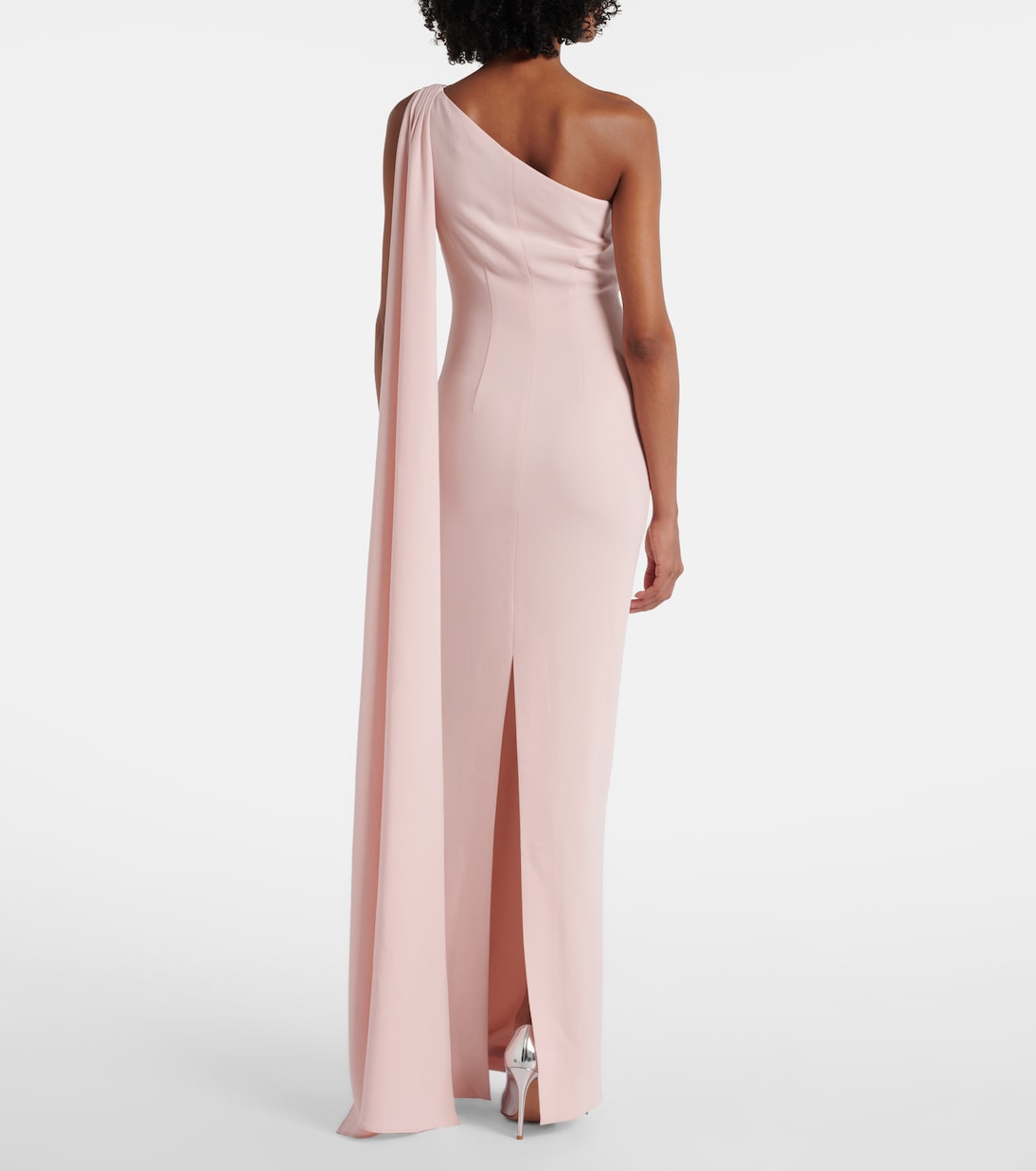 Embellished one-shoulder cady gown | Roland Mouret