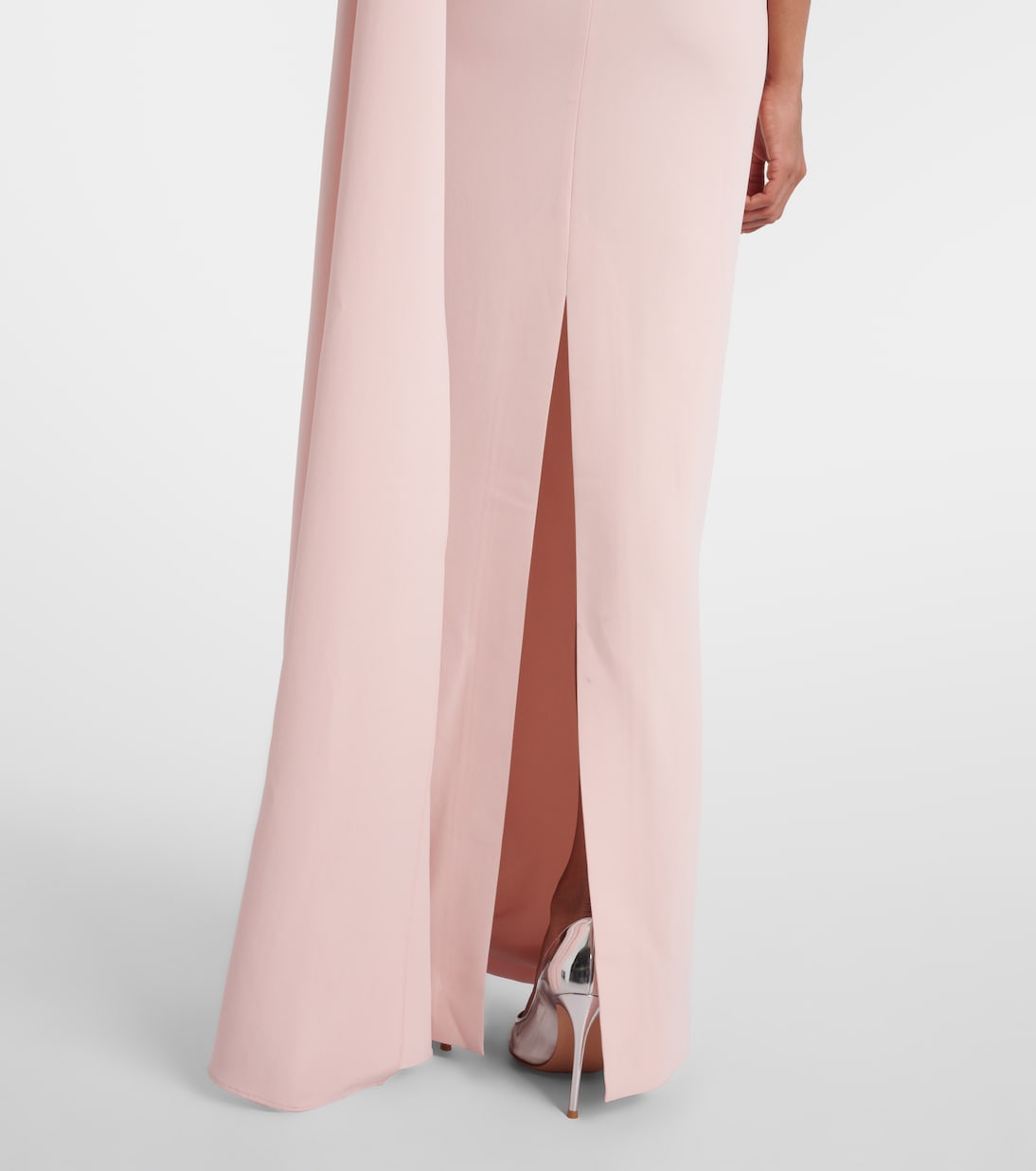 Embellished one-shoulder cady gown | Roland Mouret