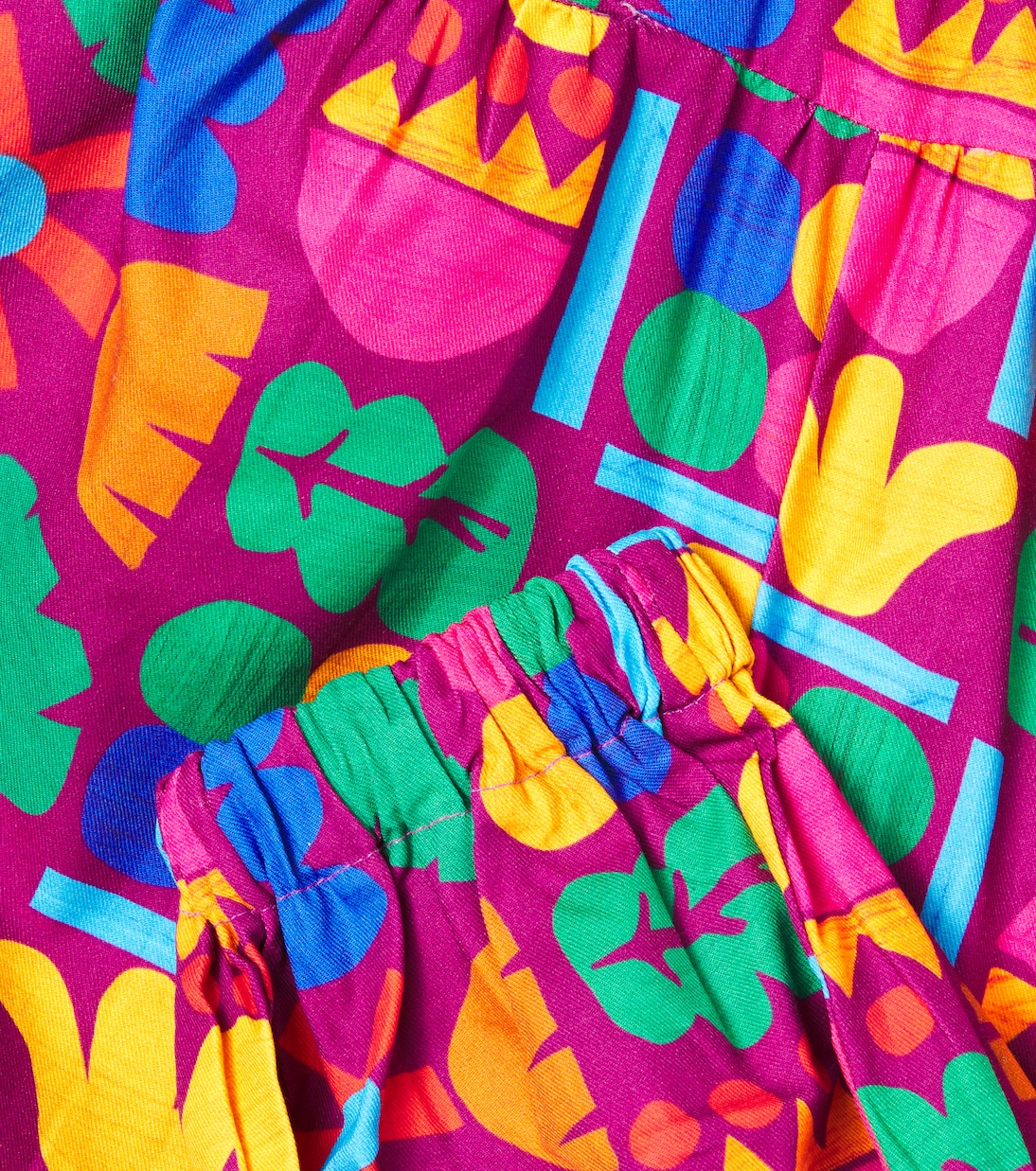 Mais Flores printed cotton pants | Fábula