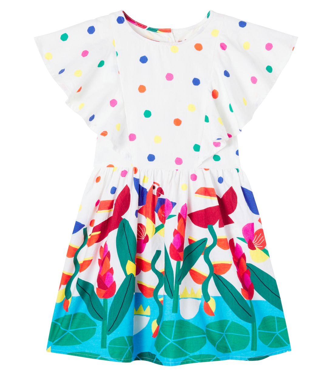 Bedrucktes Kleid Rainha das Águas | Fábula