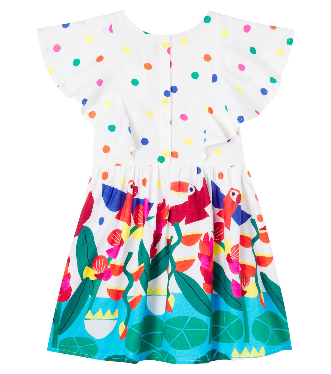 Bedrucktes Kleid Rainha das Águas | Fábula