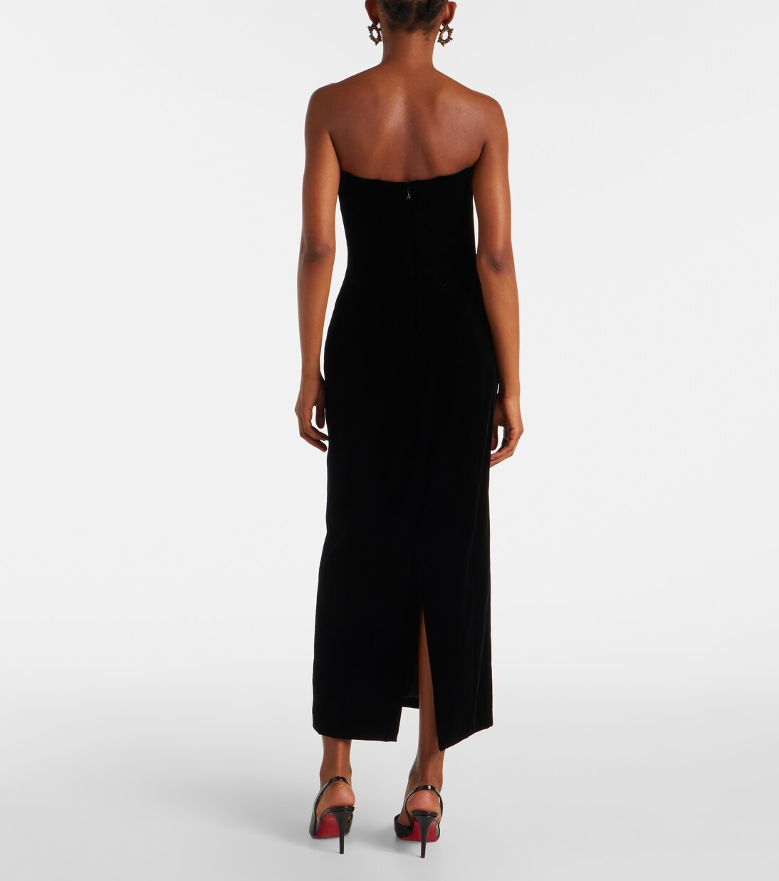 Robe bustier en velours | Mugler