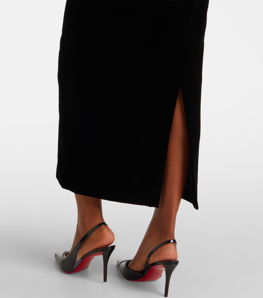 Robe bustier en velours | Mugler