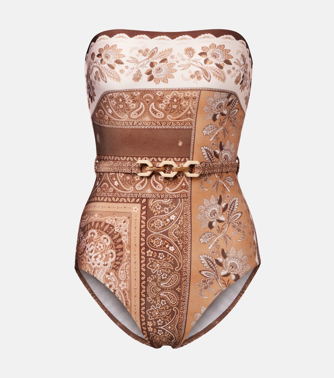 Lucky embellished printed swimsuit | Zimmermann
