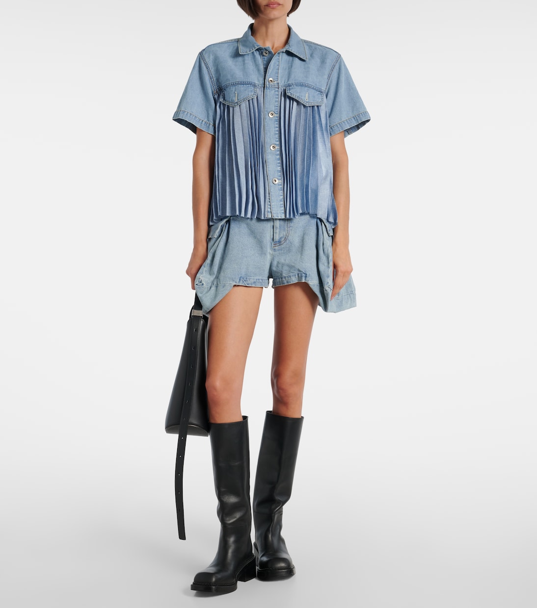 Cargo-Shorts aus Denim | Sacai