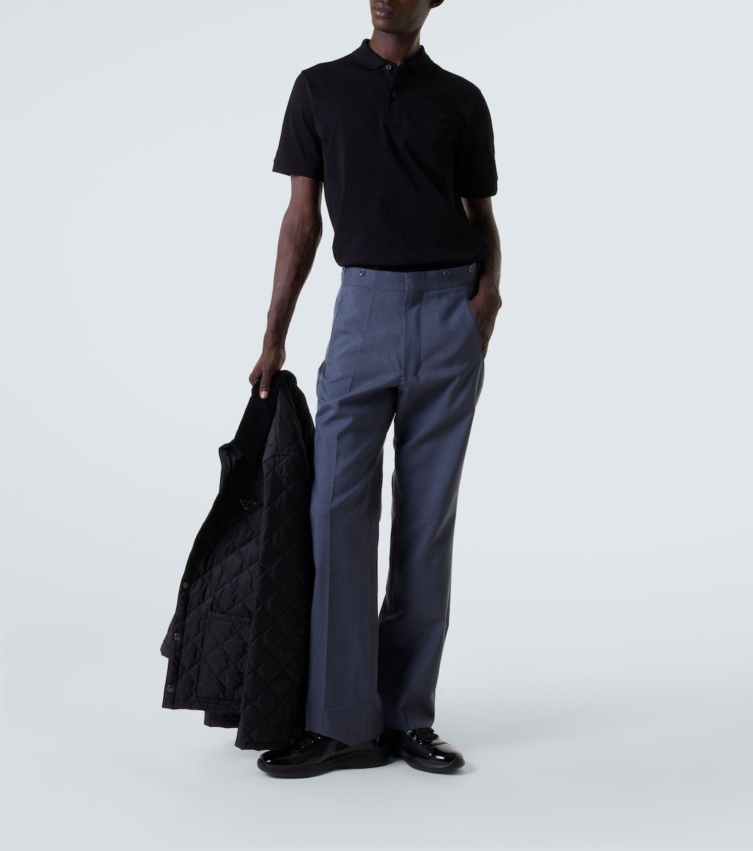 Patent leather sneakers | Prada