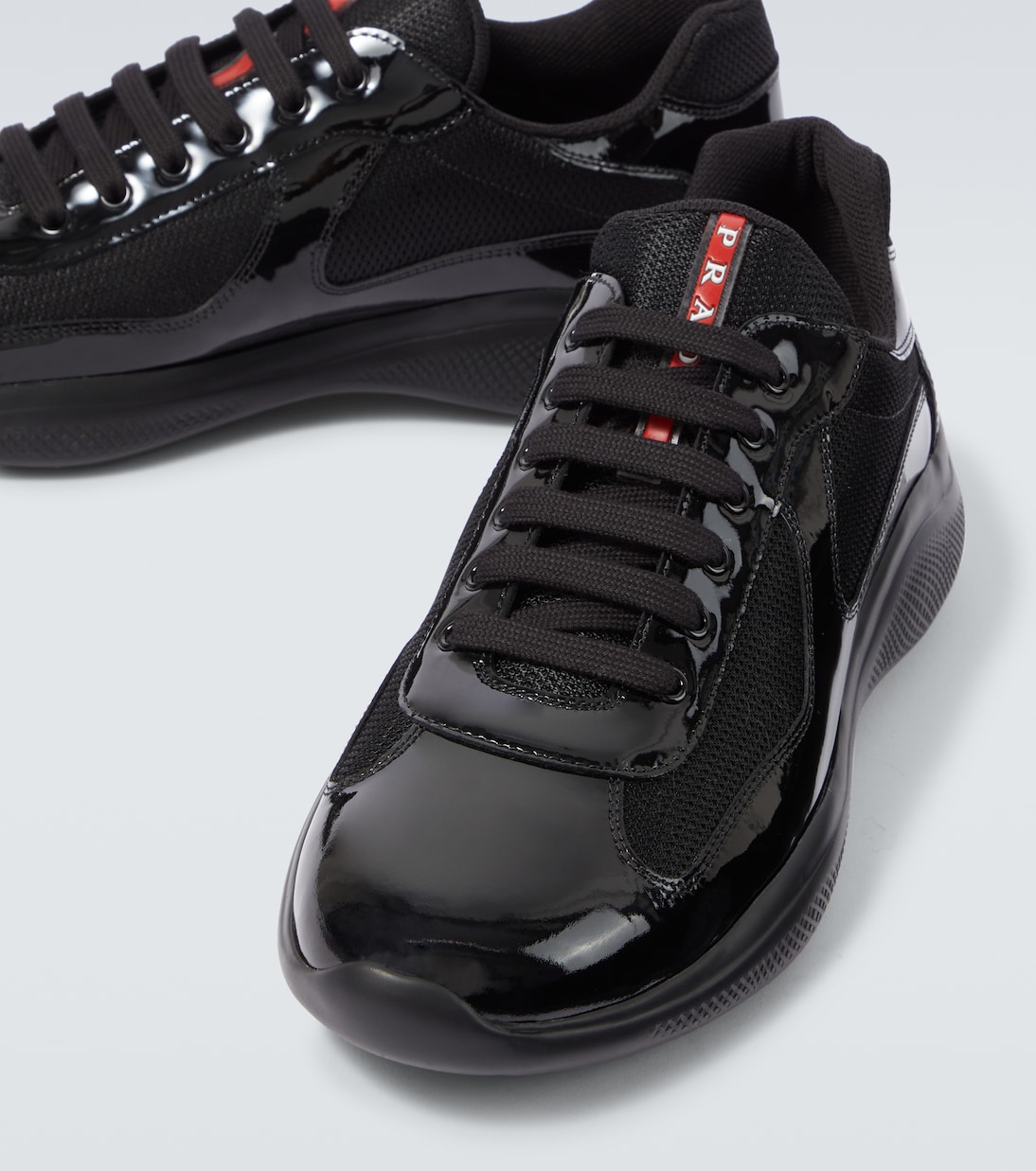 Patent leather sneakers | Prada