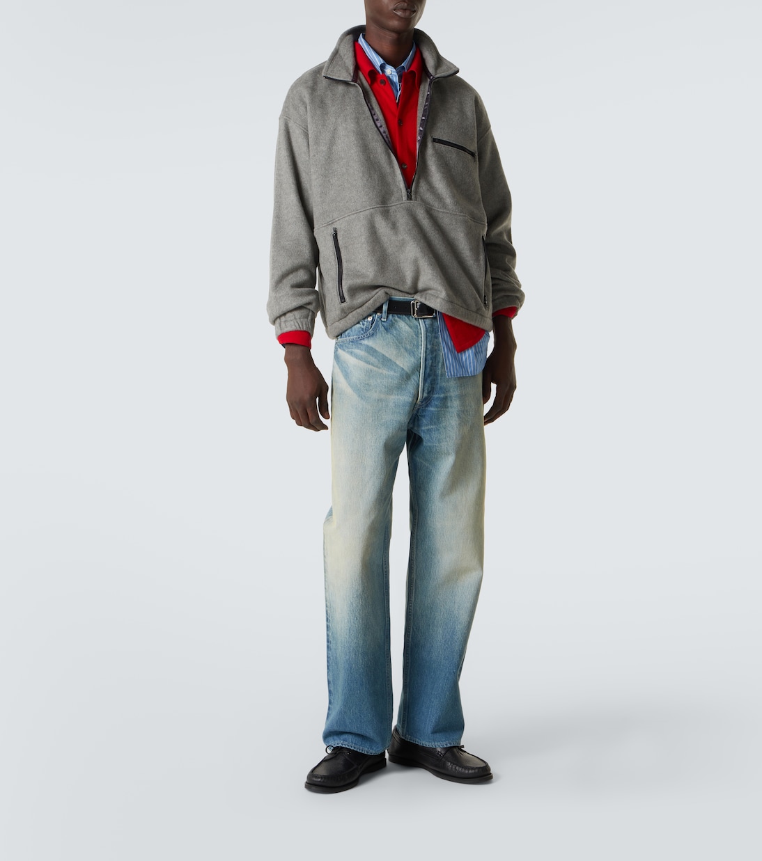 Wide-Leg Jeans Faded | Auralee