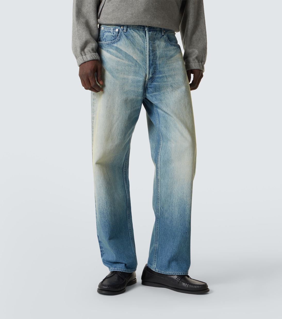 Wide-Leg Jeans Faded | Auralee