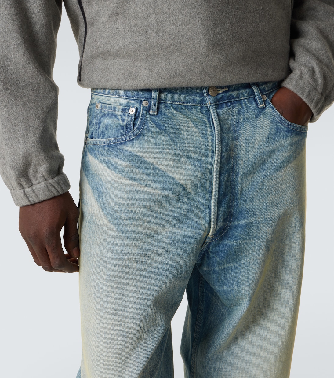 Wide-Leg Jeans Faded | Auralee