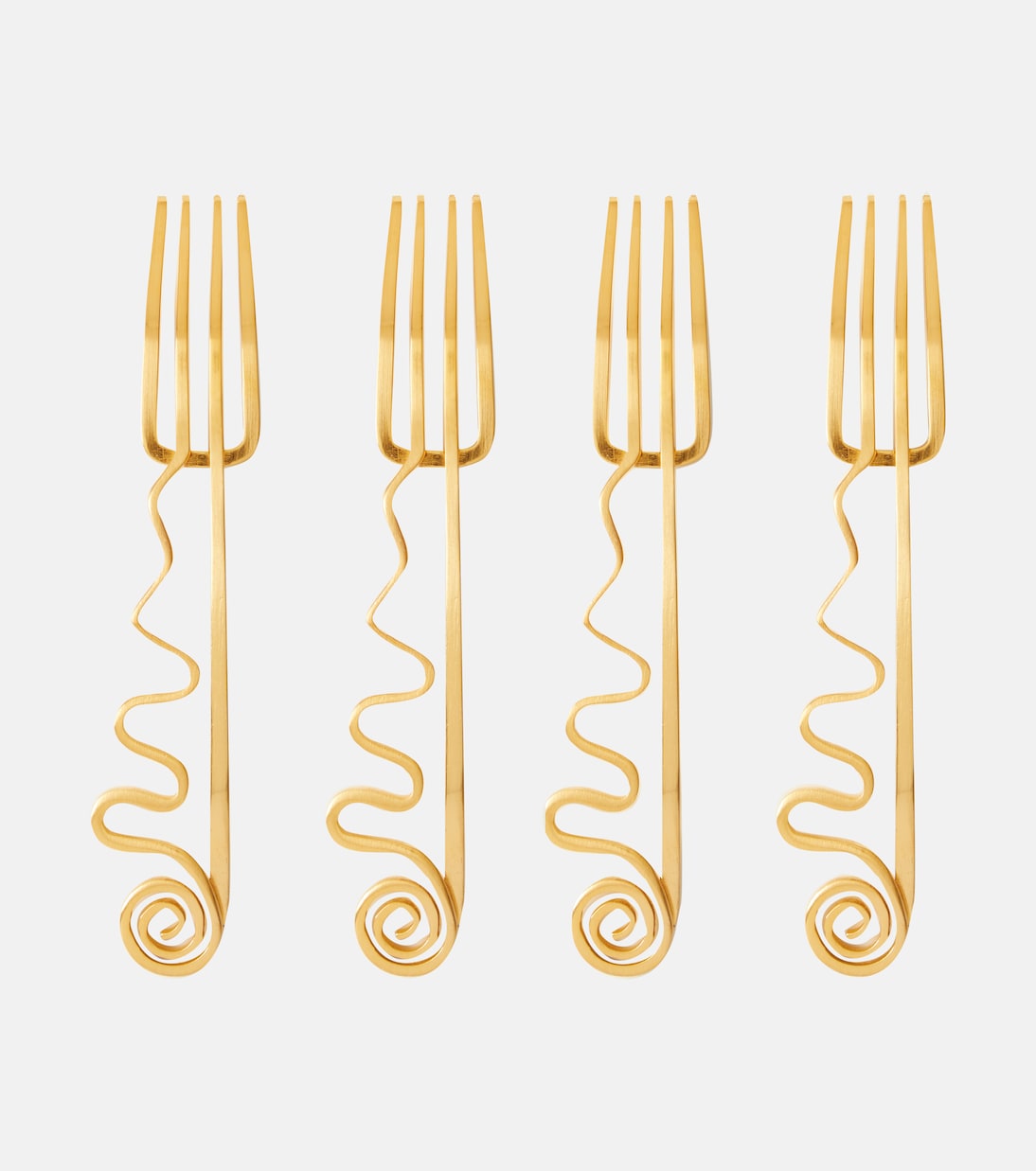 Spirale set of 4 cocktail forks | L'Objet