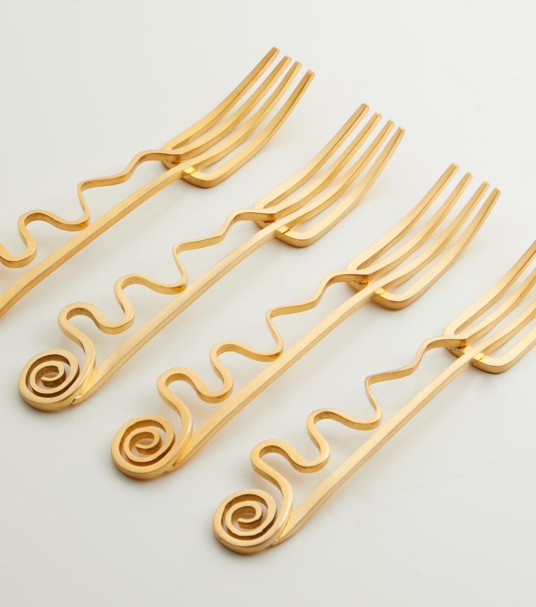 Spirale set of 4 cocktail forks | L'Objet