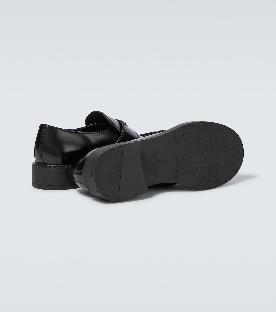 لوفر من الجلد Chocolate | Prada