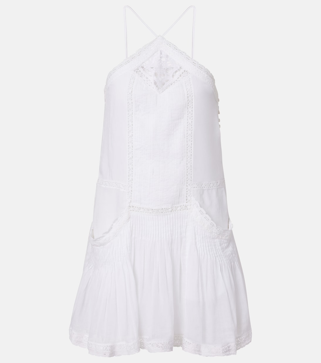 Minikleid Geraldin aus Baumwolle mit Spitze | Marant Etoile