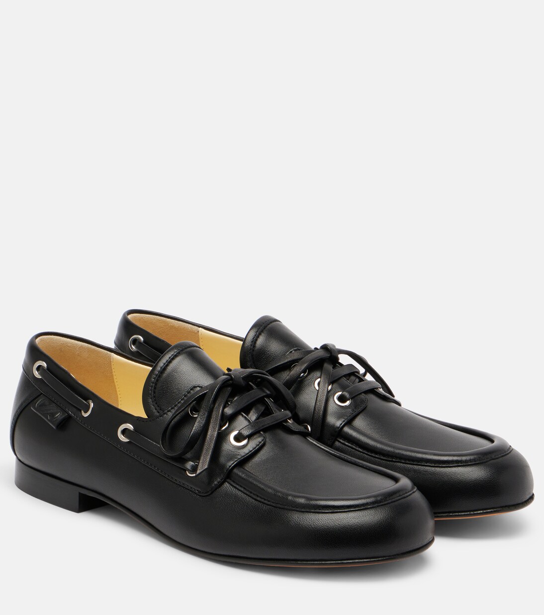 Leather boat shoes | Proenza Schouler