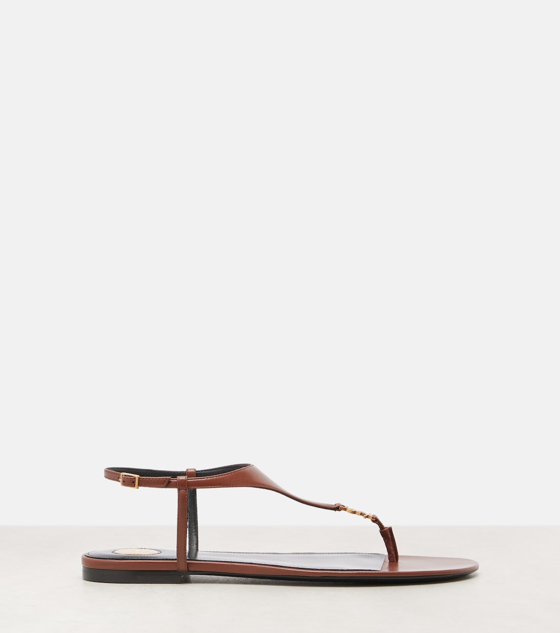 Cassandra leather thong sandals | Saint Laurent