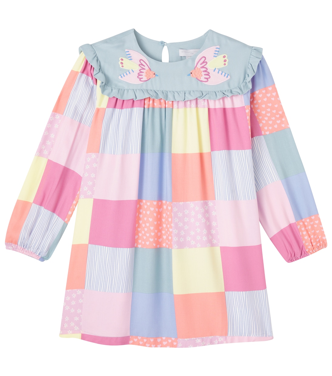 Patchwork twill dress | Stella McCartney Kids