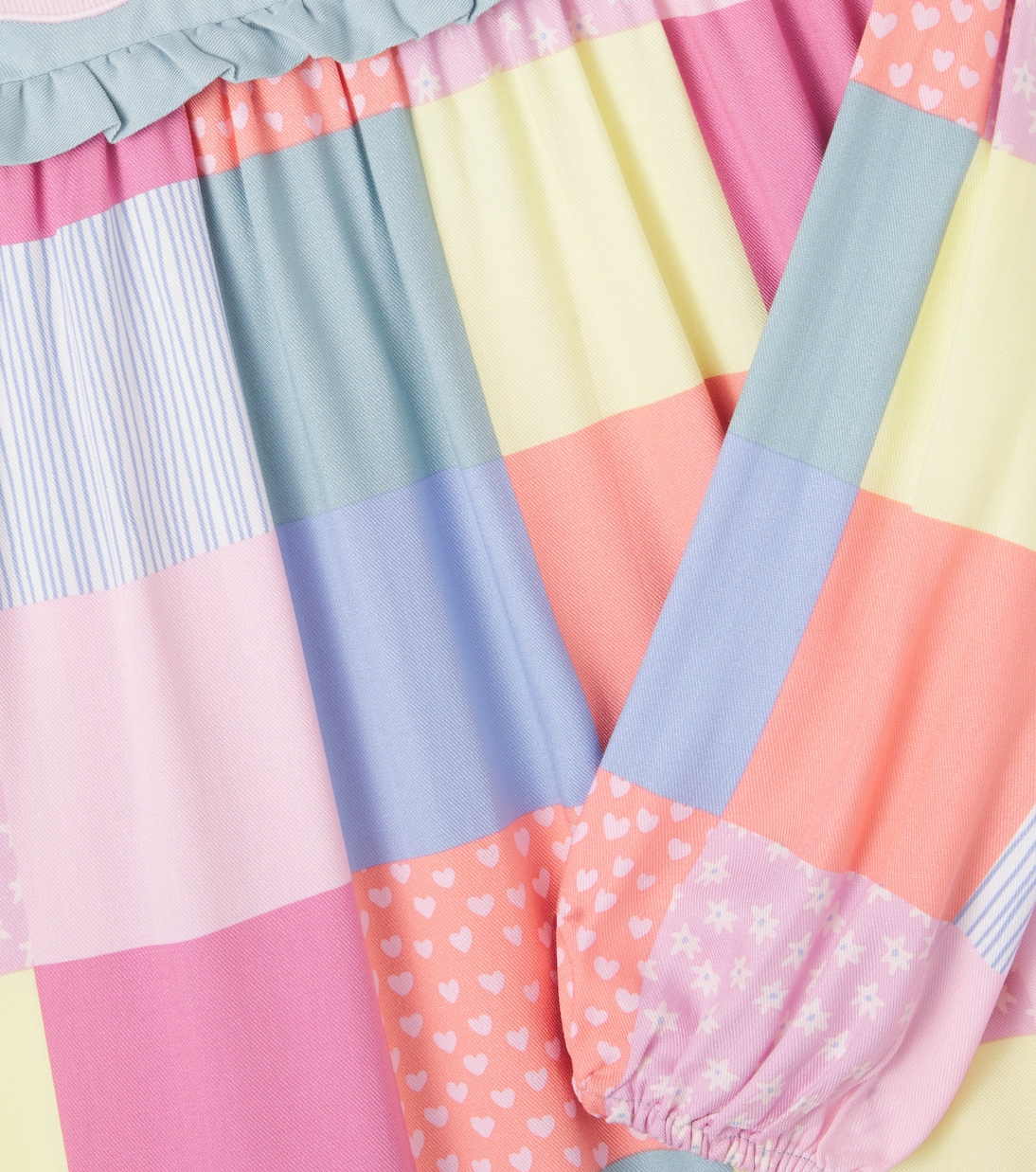 Patchwork twill dress | Stella McCartney Kids