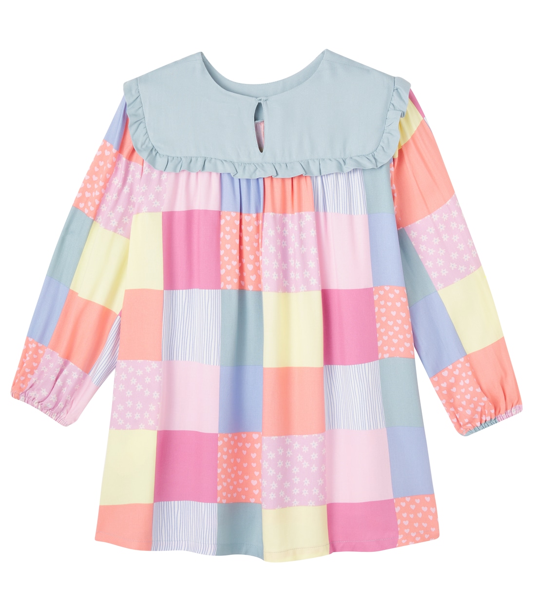 Patchwork twill dress | Stella McCartney Kids
